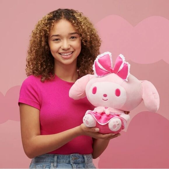 My Melody 12 inch Pink Monochrome Plush - Hello Kitty and Friends NEW - Picture 1 of 5